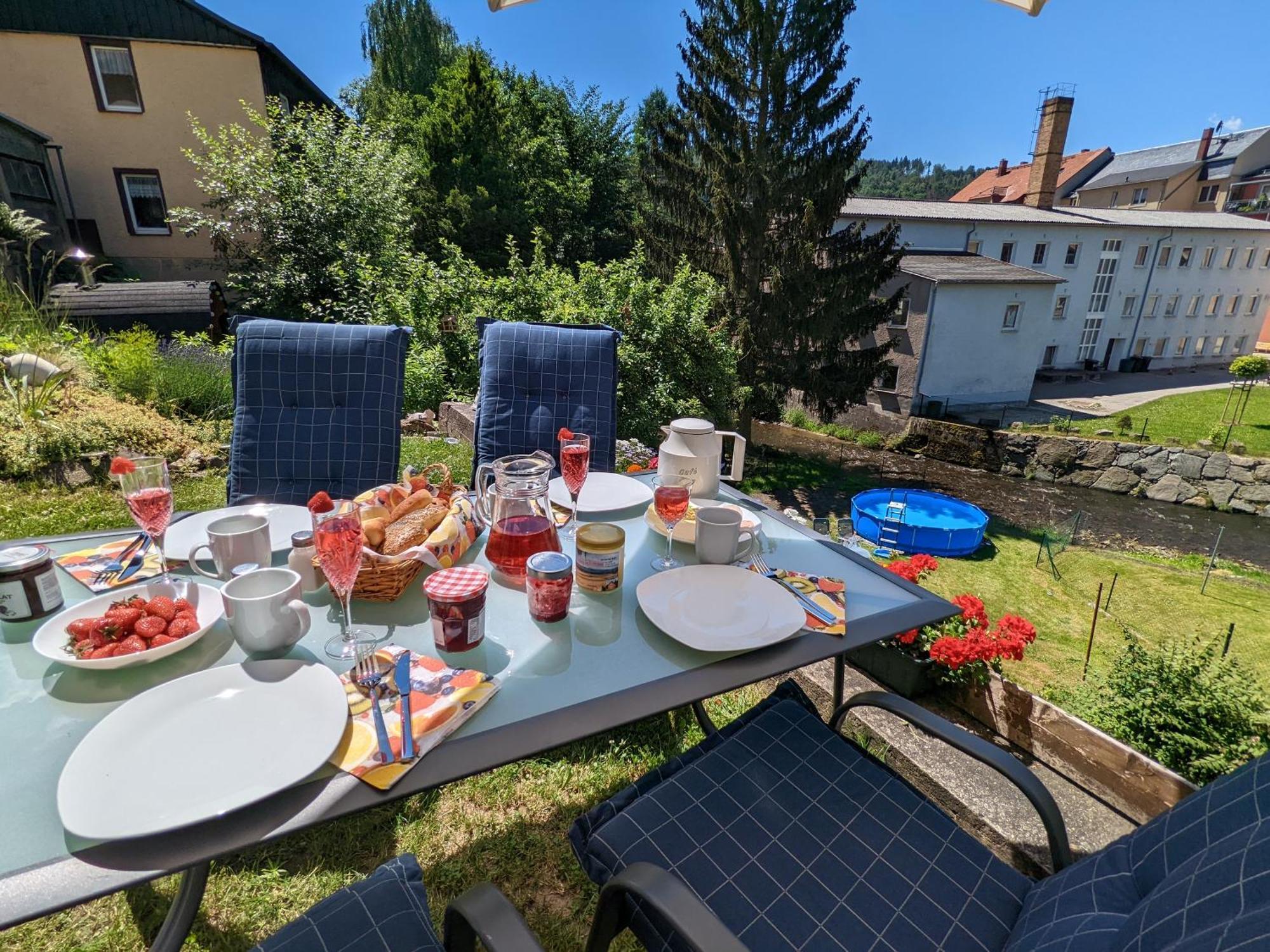 Hw4B - Urlaubsmagie - Zentral Mit Gemeinschaftsgarten, -Pool, -Sauna & Whirlpool Sebnitz Luaran gambar