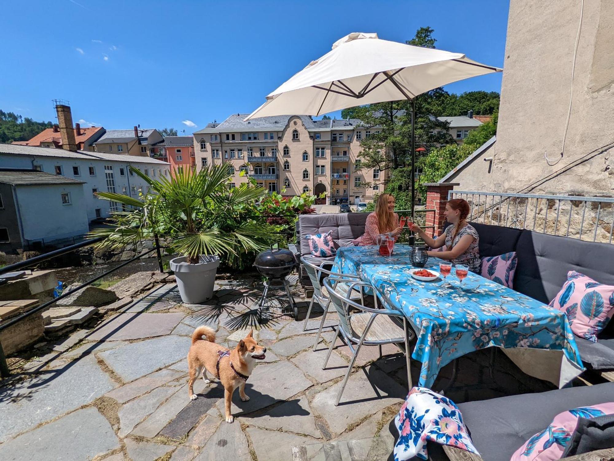 Hw4B - Urlaubsmagie - Zentral Mit Gemeinschaftsgarten, -Pool, -Sauna & Whirlpool Sebnitz Luaran gambar